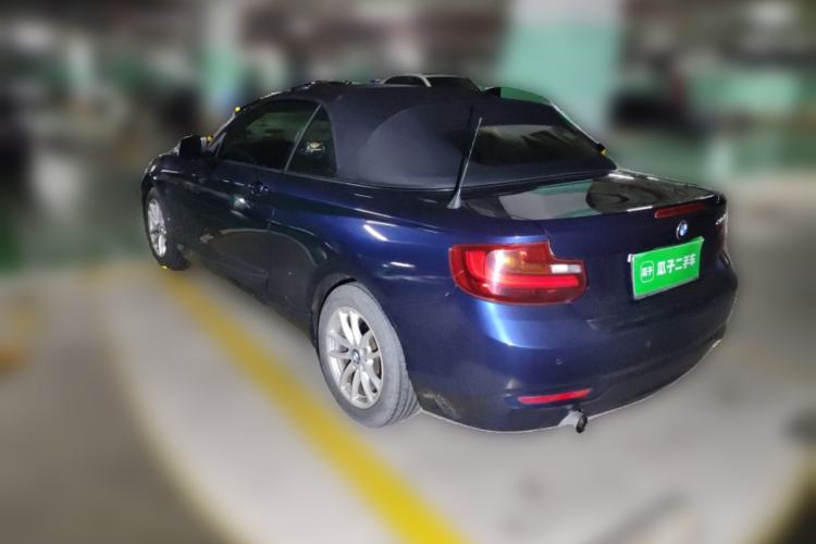 Used BMW 2 Series 2015 218i Convertible Coupe Rear Left 45 Deg