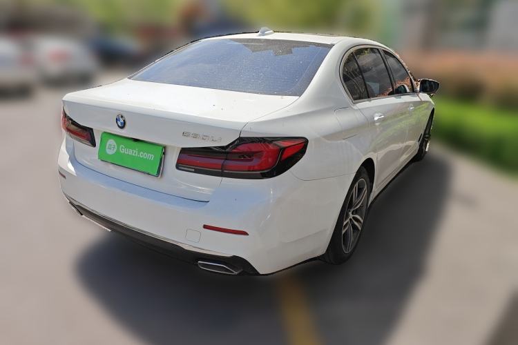 Used BMW 5 Series 2021 530Li Leading Luxury Package Rear Right 45 Deg