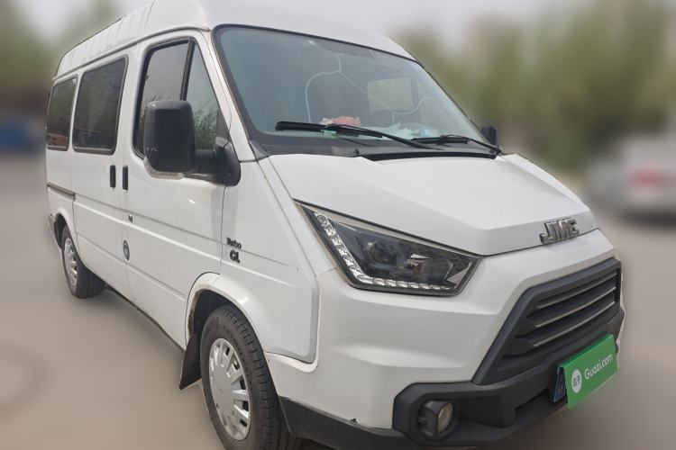Used JMC Transit 2017 2.8T Commercial Version Short Wheelbase Mid-Roof 6/7/8-Seater JX493 Front Right 45 Deg