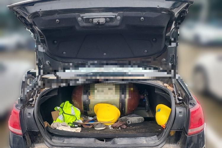 Used Citroen C-Quatre 2013 1.6L Manual Prestige CNG Model Trunk