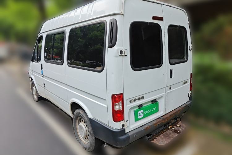 Used JMC Transit 2019 2.8T Commercial Version Short Wheelbase Mid-Roof 6-Seater China VI JX493 Rear Left 45 Deg