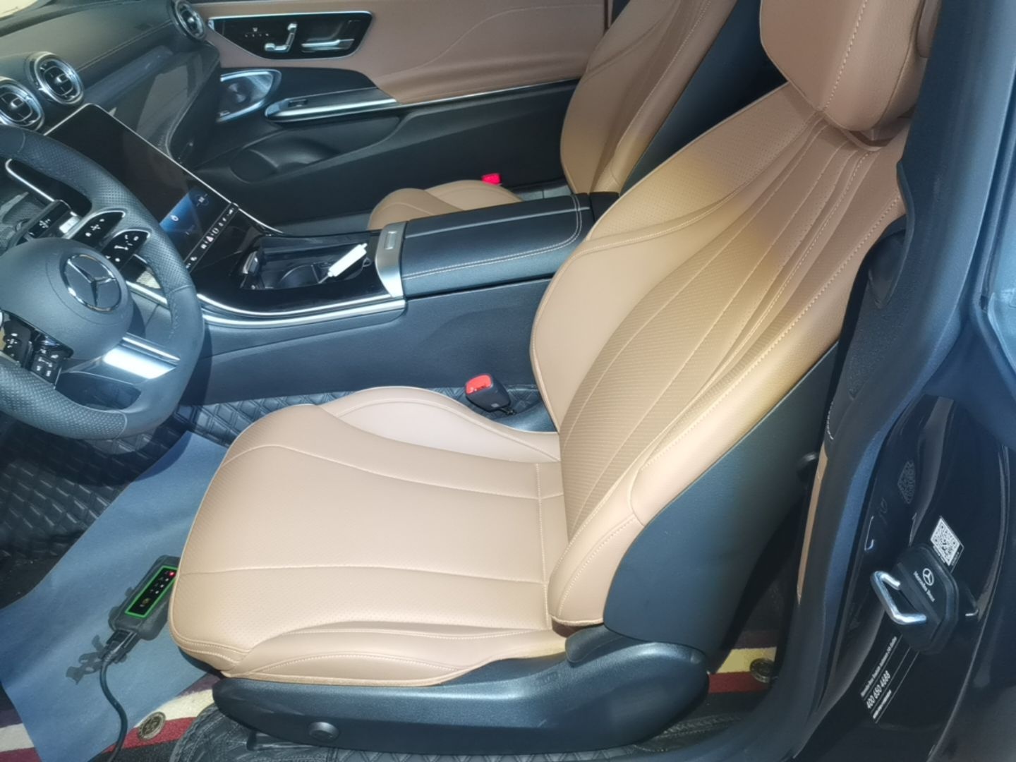 Vordere Reihe im Auto