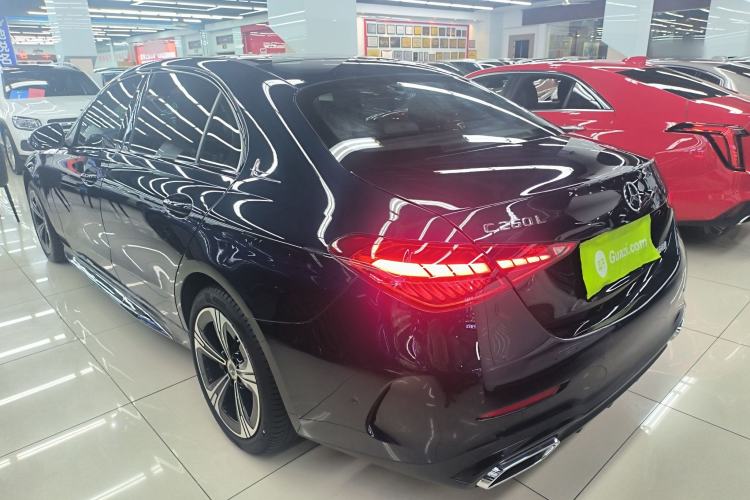 Used Mercedes-Benz C-Class 2022 C 260 L Obsidian Night Sport Edition Rear Left 45 Deg