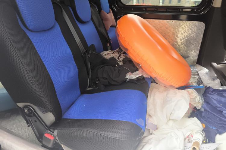 Used Ford Transit 2020 2.0T Diesel Multi-Function Commercial Vehicle Mid-Chassis Low-Roof Design with Dual Rear Doors Emission Standard China V Left Rear Seat