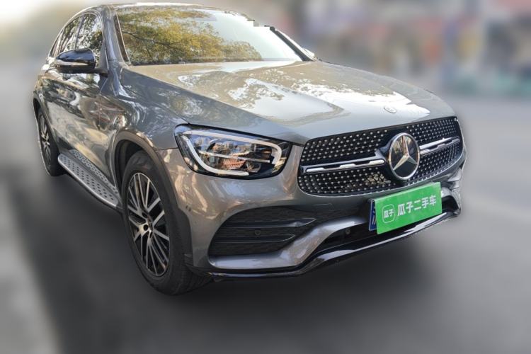 Used Mercedes-Benz GLC Coupe 2020 GLC 300 4MATIC Coupe SUV Front Right 45 Deg