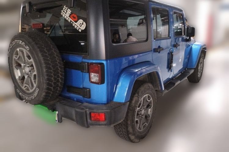 Used Jeep Wrangler 2015 3.0L Sahara Four-Door Comfort Edition Rear Right 45 Deg