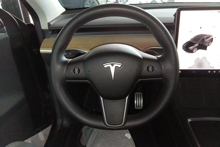 Used Tesla Model Y 2021 Standard Range Rear-Wheel Drive Version Steering Wheel