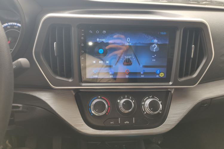 Used CHANGAN KAICHENG Ruixing M80 2021 1.6L Comfort Version 2-Seater Single-Steaming Air-Conditioned China VI Standard Flat Roof with Lift-Up Rear Door DAM16KR Audio And AC Panel