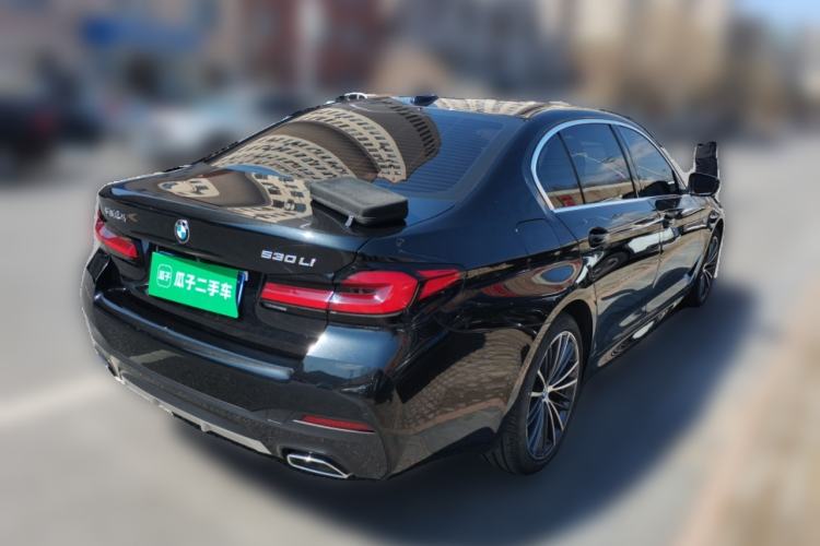 Used BMW 5 Series 2023 530Li Leading Model M Sport Package Rear Right 45 Deg