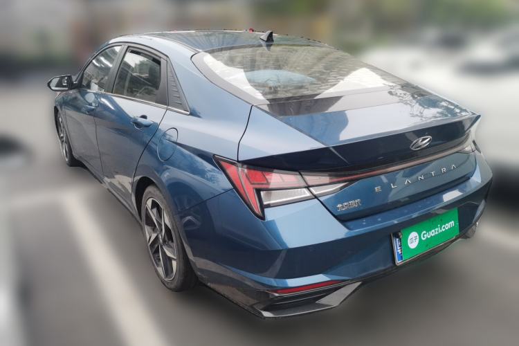 Used Hyundai Elantra 2021 1.5L CVT GLX Elite Edition Rear Left 45 Deg