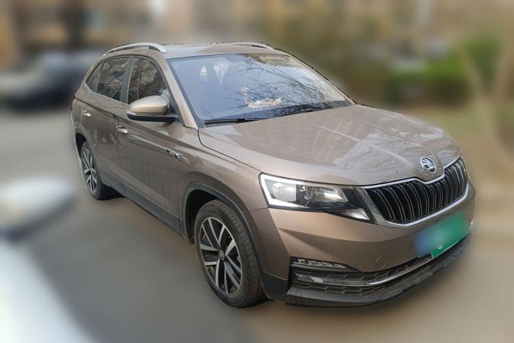 Used Skoda Kamiq 2018 1.5L Automatic Comfort Edition China VI Standard Front Right 45 Deg