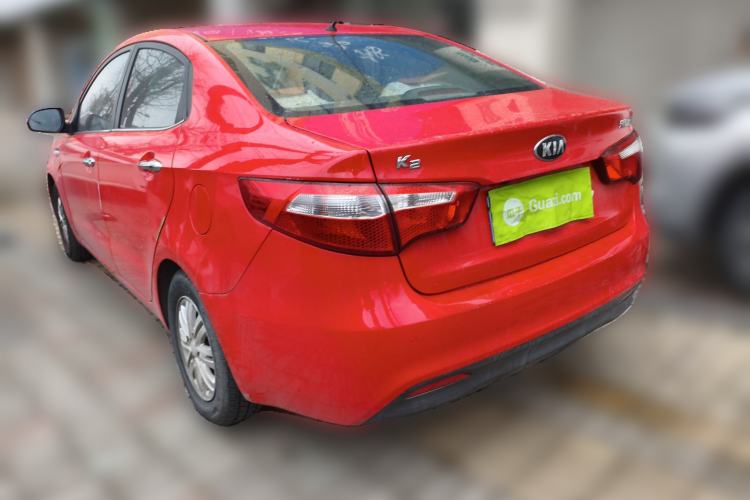 Used Kia K2 2012 Sedan 1.4L Automatic GLS Commemorative Edition Rear Left 45 Deg