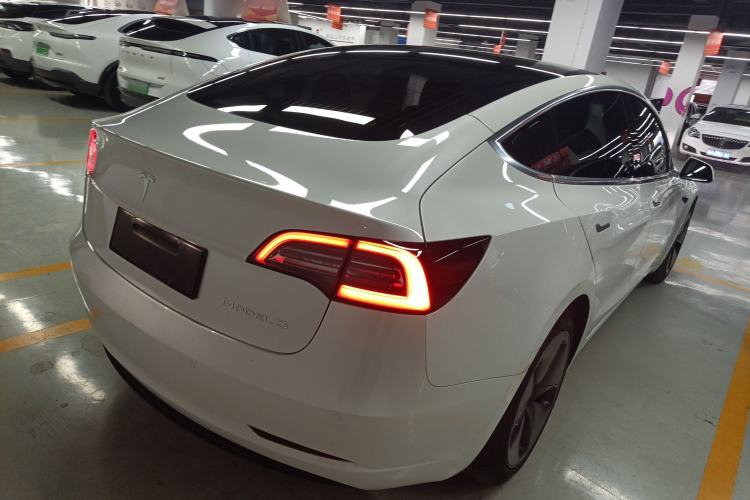 Used Tesla Model 3 2020 Standard Range Rear-Wheel Drive Upgraded Version Rear Right 45 Deg