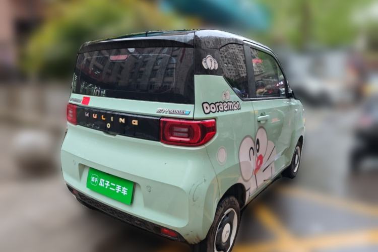Used Wuling Hongguang MINIEV 2021 Macaron Sandwich Model 120 km Lithium Iron Phosphate Rear Right 45 Deg