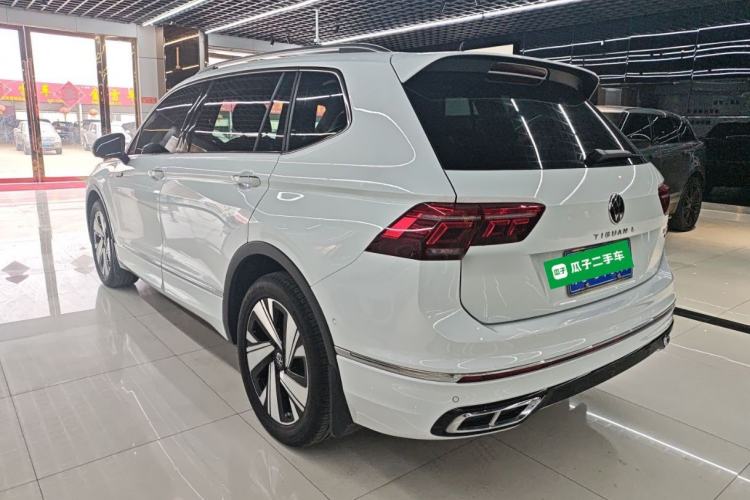 Used Volkswagen Tiguan L 2023 Facelifted 380TSI Automatic All-Wheel Drive R-Line Plus Version 7-Seater Rear Left 45 Deg