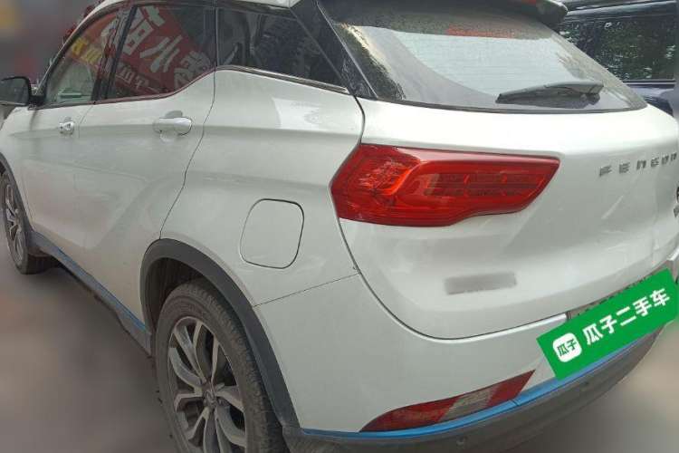 Used Dongfeng Fengon E3 2019 EVR Extended-Range Luxury Model Rear Left 45 Deg