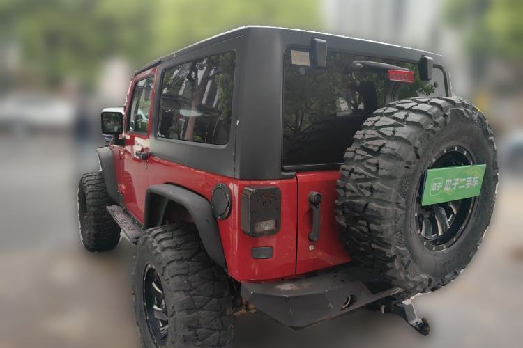 Used Jeep Wrangler 2012 3.6L Rubicon two-door model Rear Left 45 Deg