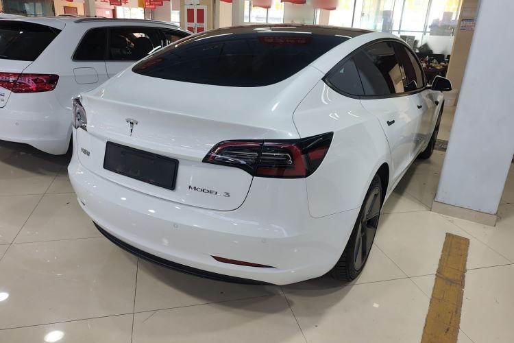 Used Tesla Model 3 2021 Standard Range Rear-Wheel Drive Upgraded Version 3D6 Rear Right 45 Deg