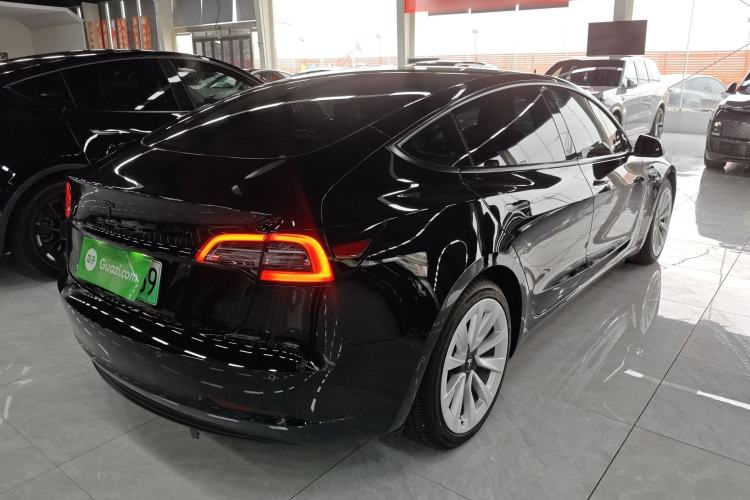 Used Tesla Model 3 2021 Standard Range Rear-Drive Upgraded Version Rear Right 45 Deg