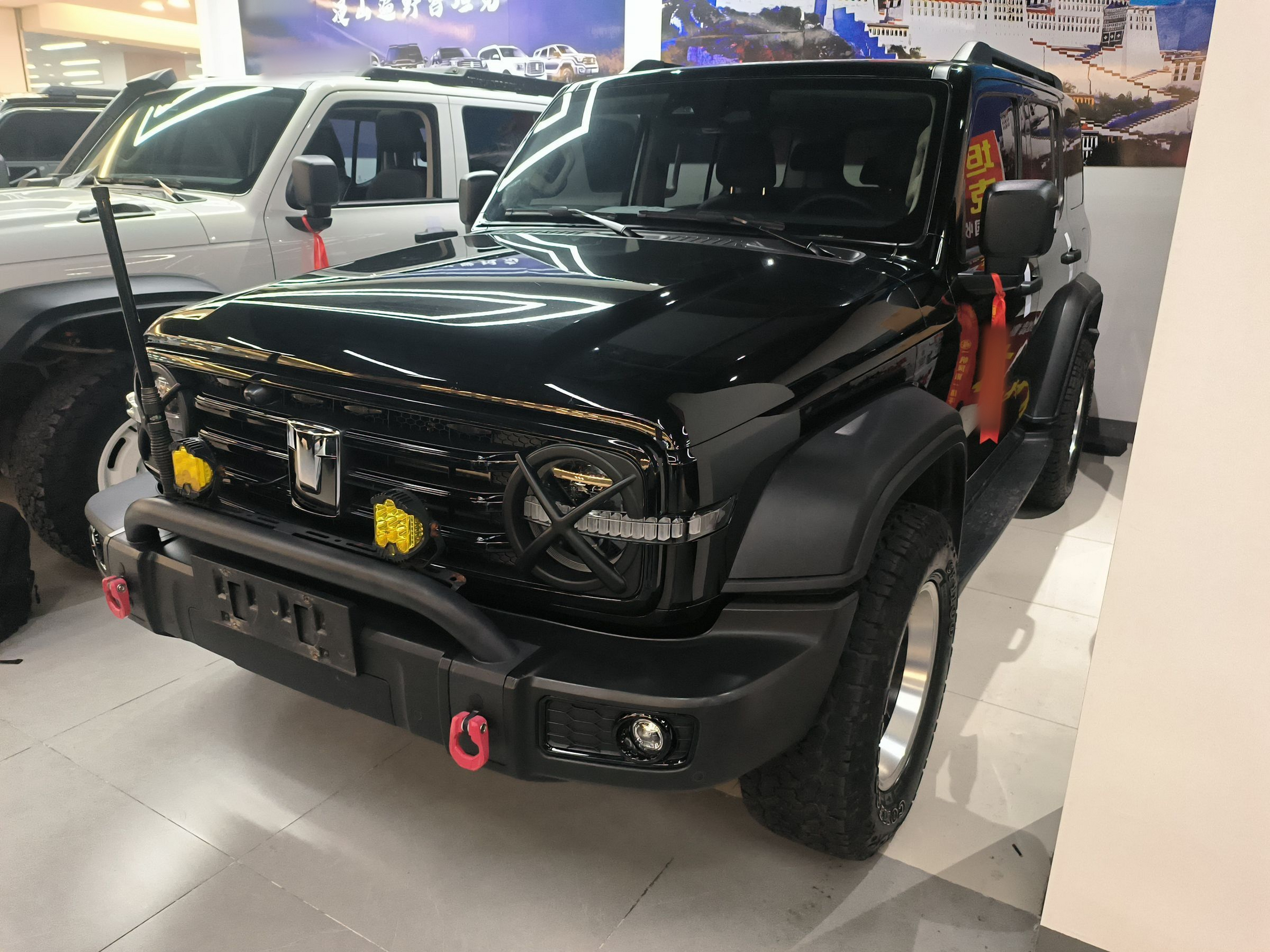 Под передней частью автомобиля