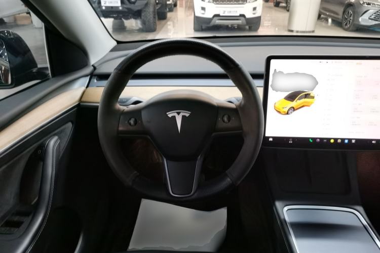 Used Tesla Model Y 2021 Standard Range Rear-Wheel Drive Version Steering Wheel
