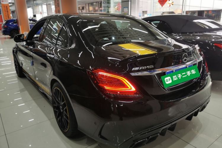 Used Mercedes-Benz C-Class AMG 2021 AMG C 63 Night Edition Rear Left 45 Deg
