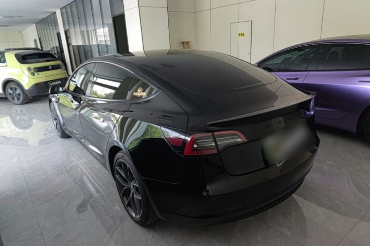 Used Tesla Model 3 2021 Revised Performance Version with All-Wheel Drive 3D1 Rear Left 45 Deg