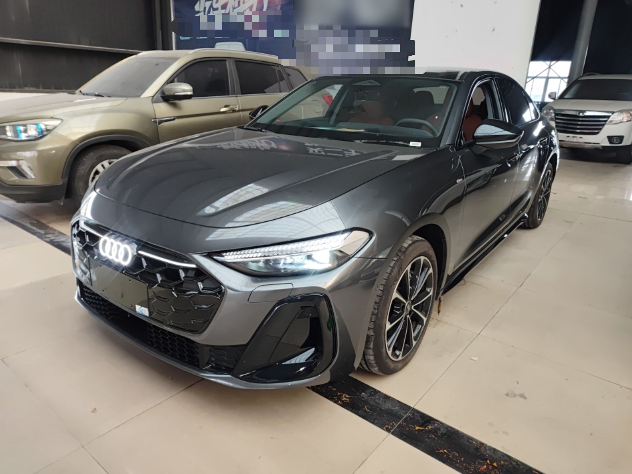 Под передней частью автомобиля