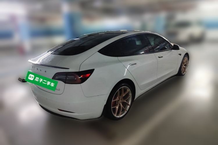 Used Tesla Model 3 2022 Performance High-Performance All-Wheel-Drive Version Rear Right 45 Deg