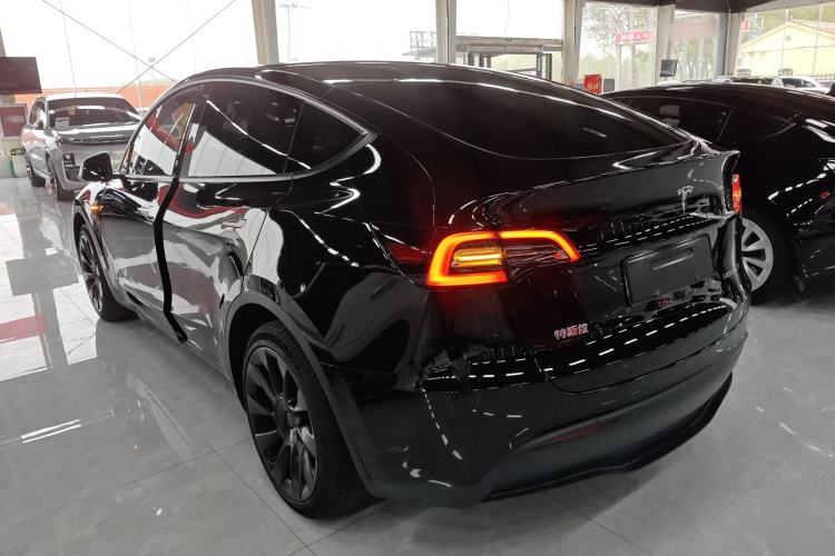 Used Tesla Model Y 2021 Standard Range Rear-Wheel Drive Version Rear Left 45 Deg