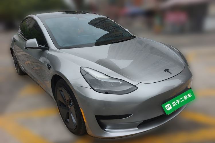 Used Tesla Model 3 2021 Standard Range Rear-Drive Upgraded Version Front Right 45 Deg
