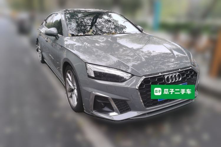 Used Audi A5 2022 Sportback 40 TFSI Fashionable and Dynamic Model Front Right 45 Deg