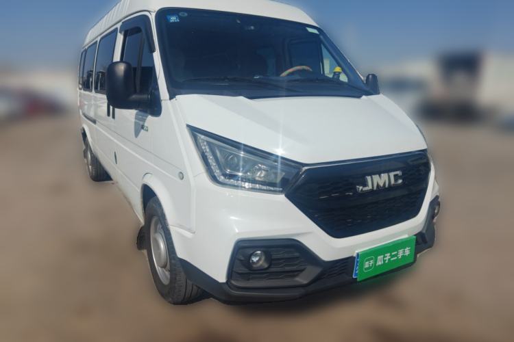 Used JMC Transit 2021 2.8T Space King Taurus Long Wheelbase Mid-Height Rear Single Tire – Step 6-Seater Diesel Euro VI JX493 Front Right 45 Deg