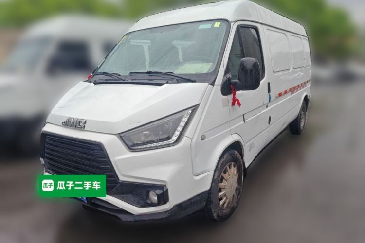 Used JMC Transit 2019 2.8T Commercial Version Long Wheelbase Mid-Roof 3-Seater Rear Single Tire China VI Emission Standard – JX493