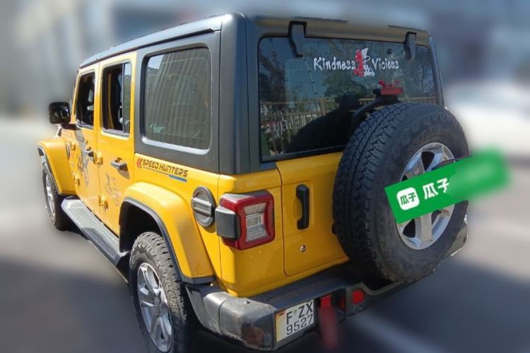 Used Jeep Wrangler 2019 2.0T Sahara Four-Door Version China VI Emission Standard Rear Left 45 Deg