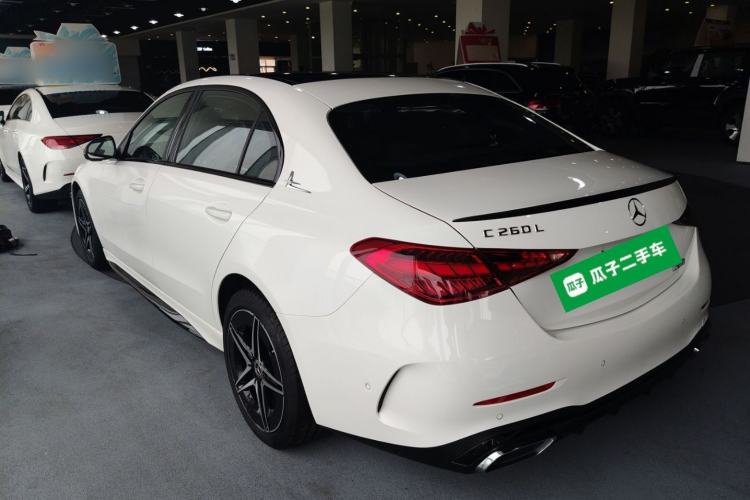 Used Mercedes-Benz C-Class 2025 C 260 L Obsidian Night Sport Edition Rear Left 45 Deg