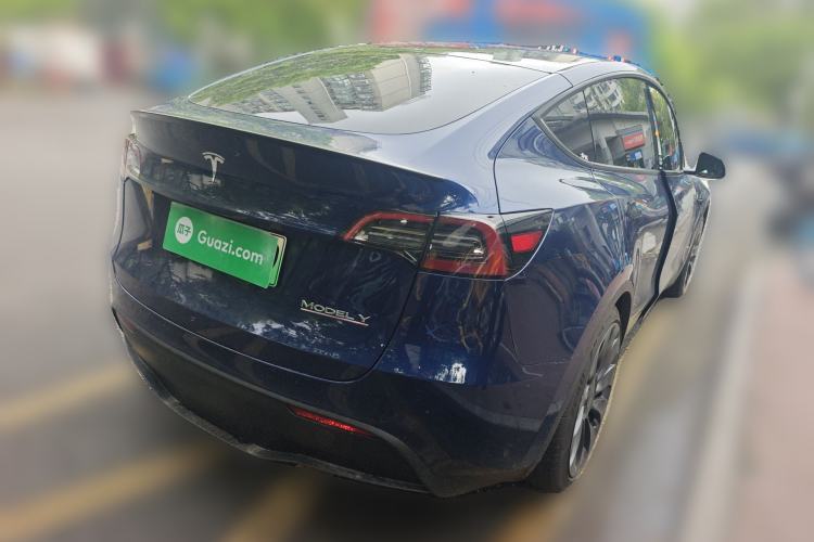 Used Tesla Model Y 2021 Performance High-Performance All-Wheel-Drive Version Rear Right 45 Deg
