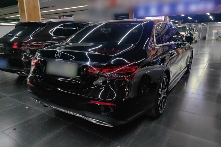 Used Mercedes-Benz E-Class New Energy 2023 E 350 e L Plug-in Hybrid Sports Sedan Rear Right 45 Deg