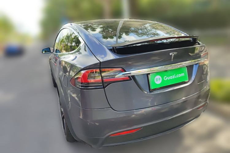 Used Tesla Model X 2020 Long-Range Upgrade Version Rear Left 45 Deg