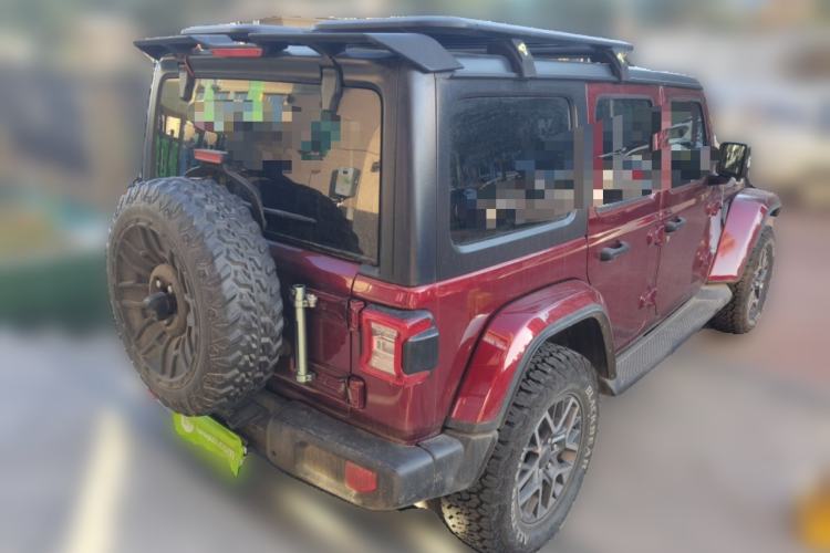 Used Jeep Wrangler New Energy 2021 Four-Door 2.0T 4xe Sahara Rear Right 45 Deg