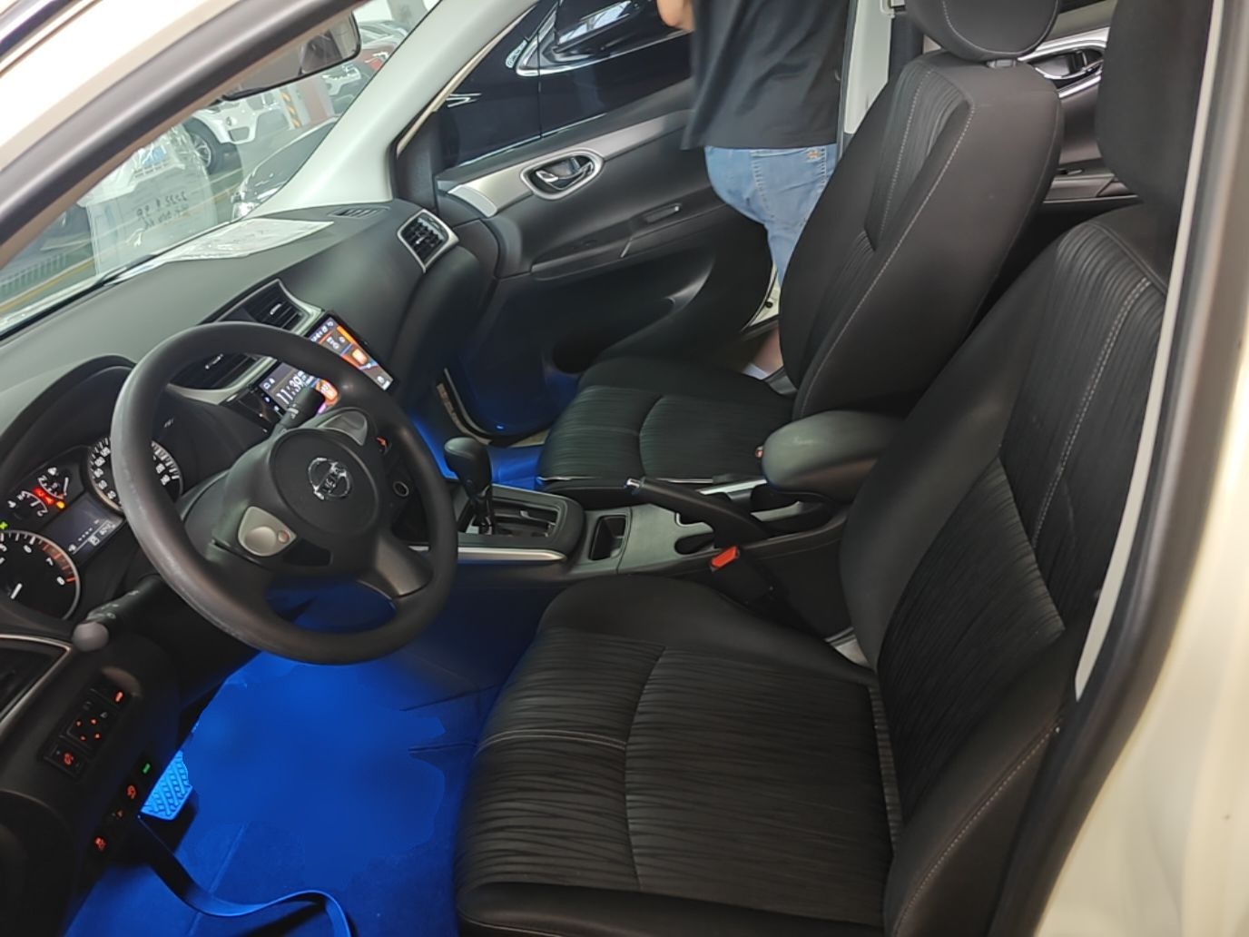 Vordere Reihe im Auto