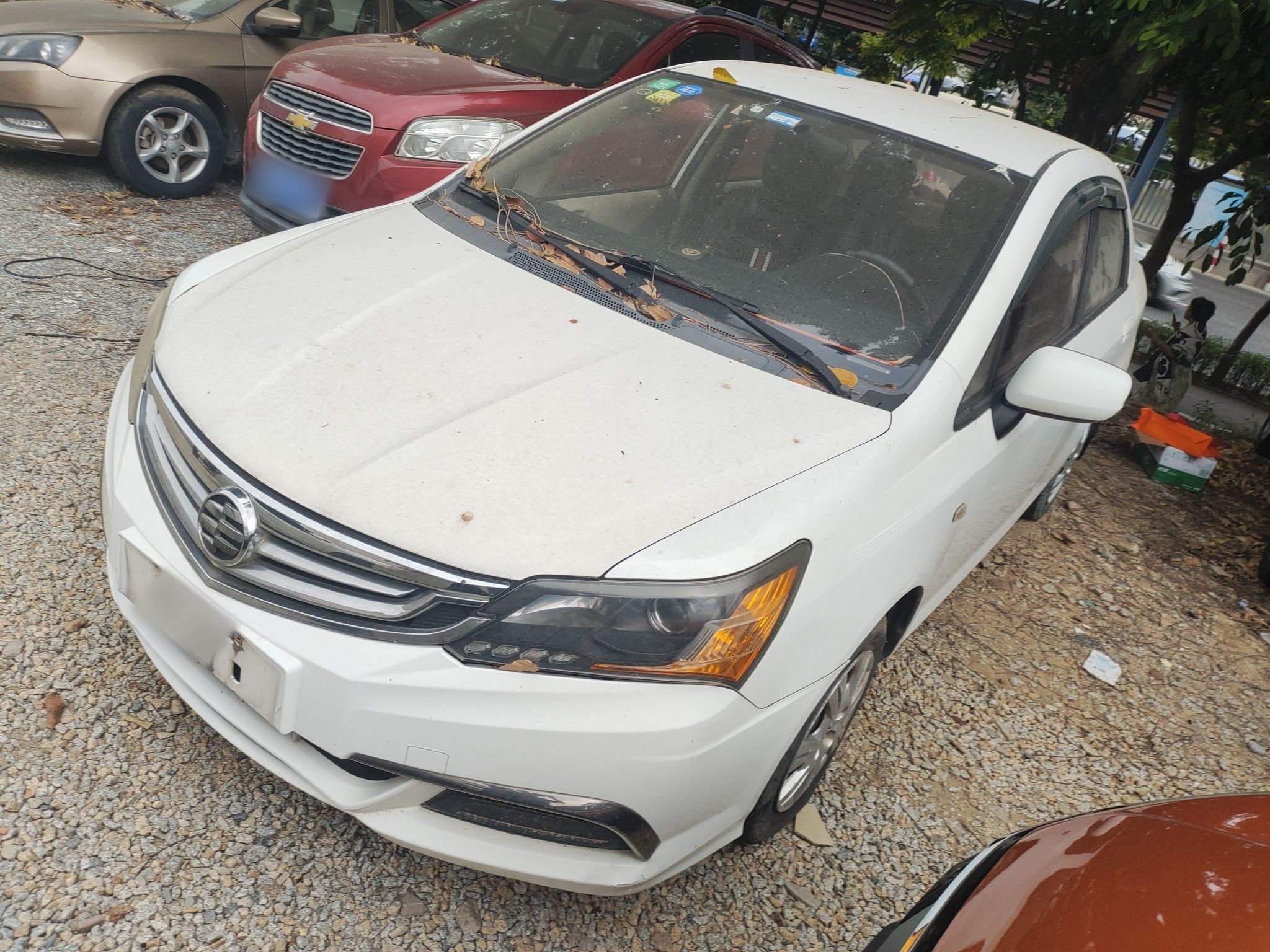 تحت مقدمة السيارة