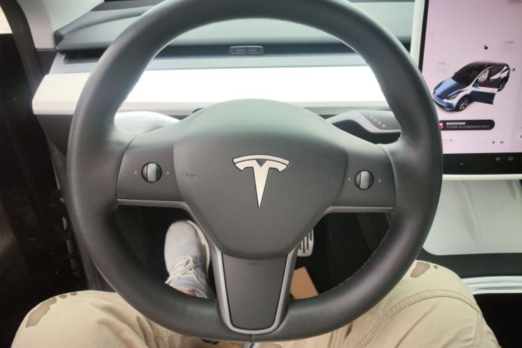 Used Tesla Model Y 2021 Standard Range Rear-Wheel Drive Version Steering Wheel