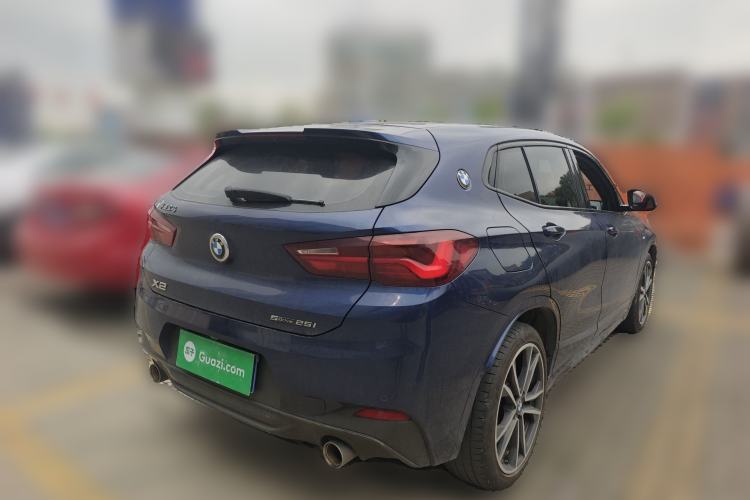 Used BMW X2 2021 sDrive25i Luxury Model with M Sport Package Rear Right 45 Deg