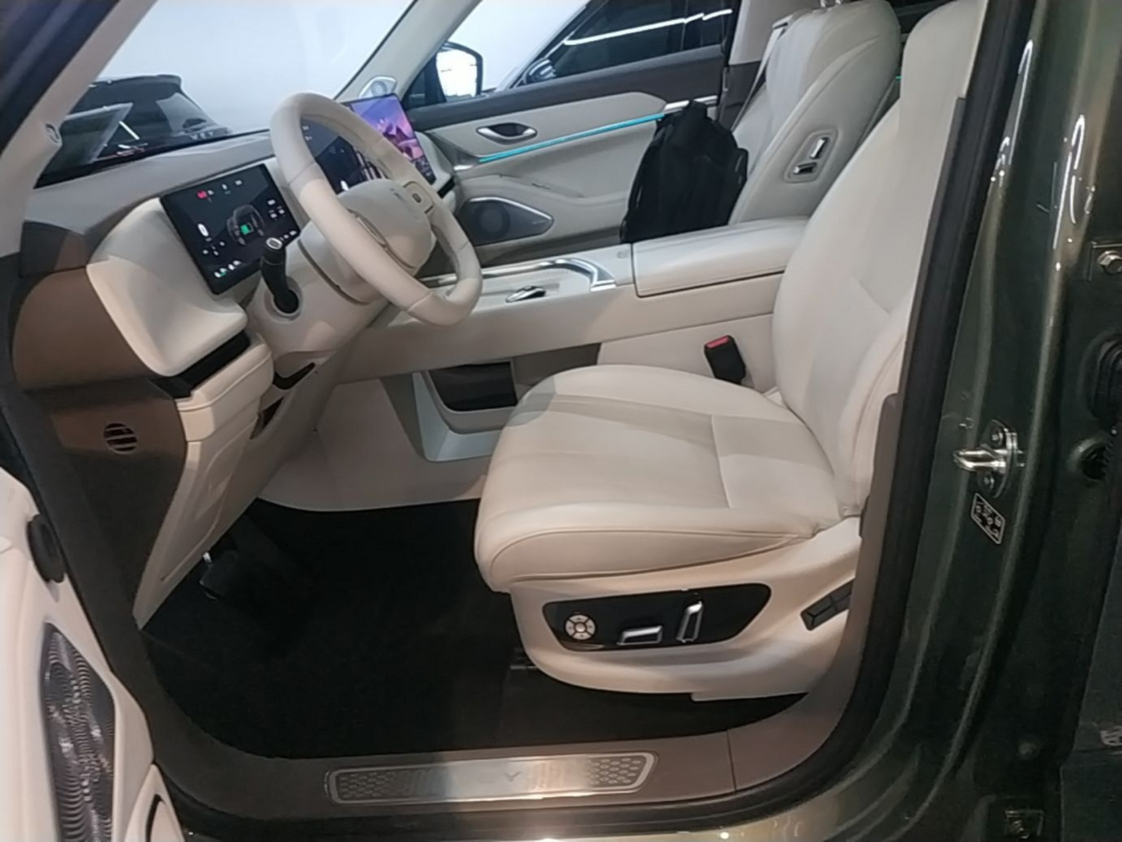 Vordere Reihe im Auto