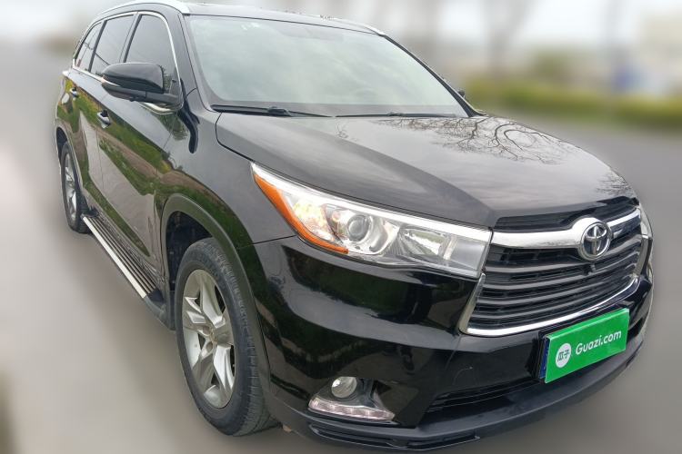 Used Toyota Highlander 2015 2.0T Four-Wheel Drive Luxury Edition 7-Seater Front Right 45 Deg