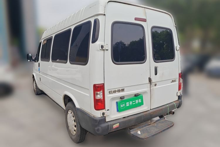 Used JMC Transit 2019 2.8T Commercial Version Long Wheelbase Mid-Roof 6-Seater Rear Single Tire China VI Emission Standard – JX493 Rear Left 45 Deg