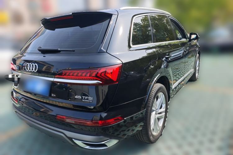 Used Audi Q7 2021 45 TFSI quattro S line Sport model Rear Right 45 Deg