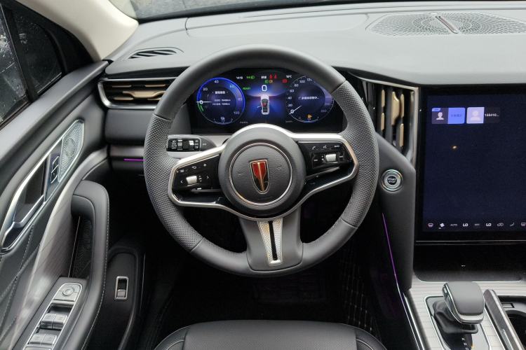 Used Hongqi HS7 PHEV 2024 2.0T PHEV Four-Wheel Drive Flagship Edition 6 Seats Steering Wheel