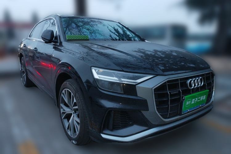 Used Audi Q8 2019 55 TFSI Luxury Dynamic Model Front Right 45 Deg